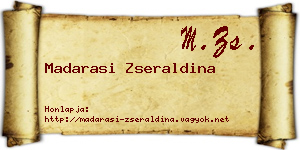 Madarasi Zseraldina névjegykártya